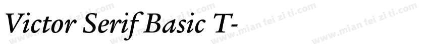 Victor Serif Basic T字体转换